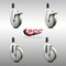 Service Caster 5 Inch 316SS Gray Poly Swivel 1-3/8 Inch Expanding Stem Caster Lock Brake, 2PK SCC-SS316TTLEX20S514-PPUB-2-S-2-138 - alternate 5